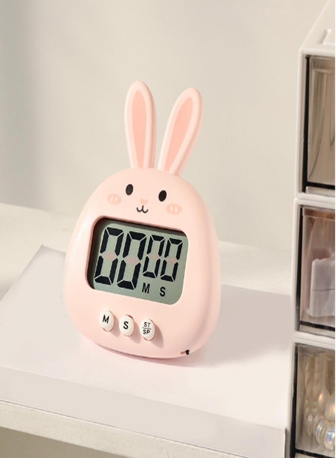 ZIZEV Classroom Timer, Kitchen Timer Magnetic Bunny Digital Countdown Timer, Cute Bunny Magnetic Easy Digital Kitchen Timer for Cooking Bake Accessories Sport Game Classroom - Image 3